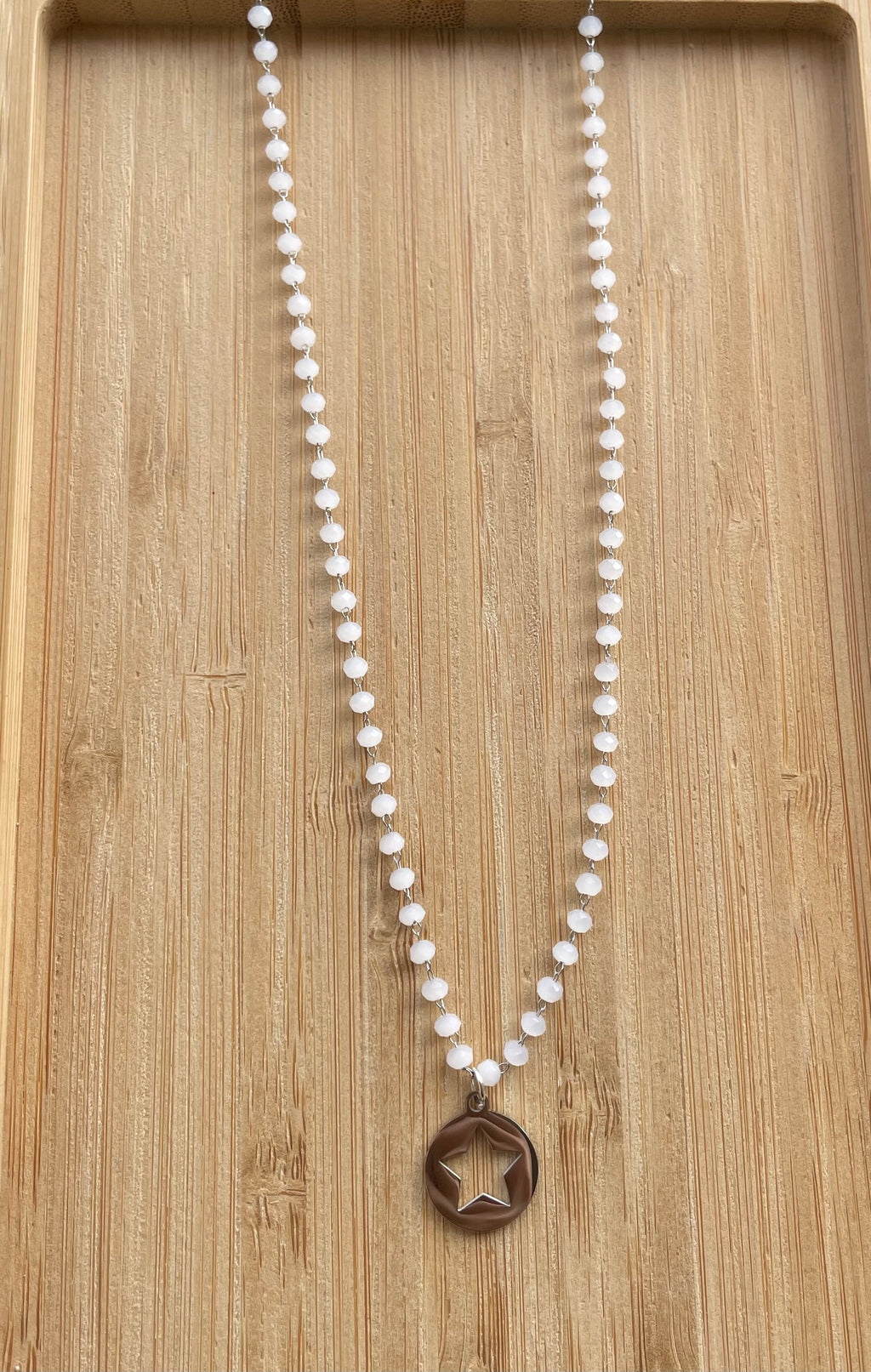 Collier Céleste argenté